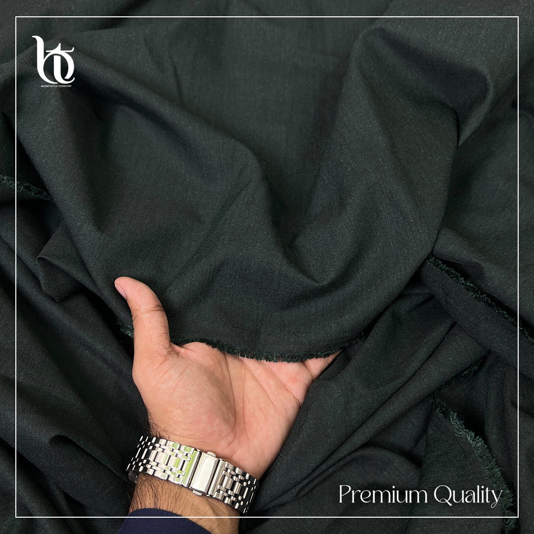 Winter Army Green Pashmina Wool By Blend trove