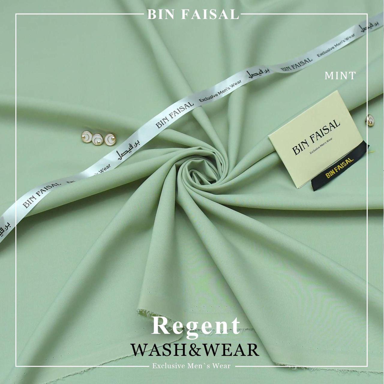 BIN FAISAL  100% Pure Regent Wash & Wear (Mint Color)
