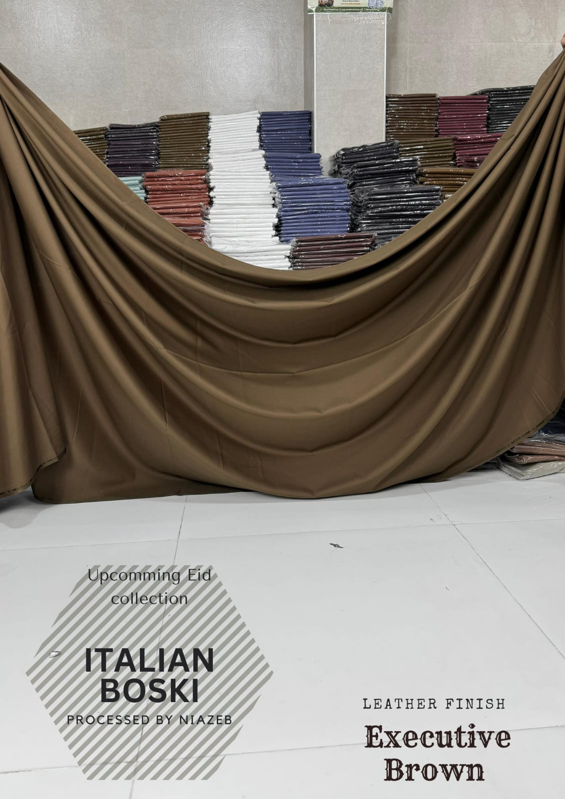 Premium Royal Collection italion Boski Wash&Wear (Executive Brown Color)