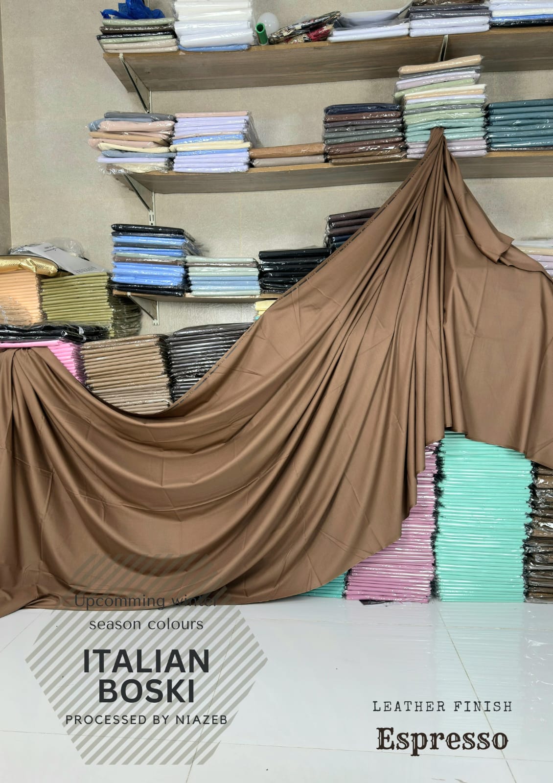 Premium Royal Collection italion Boski Wash&Wear (Expresso Color)