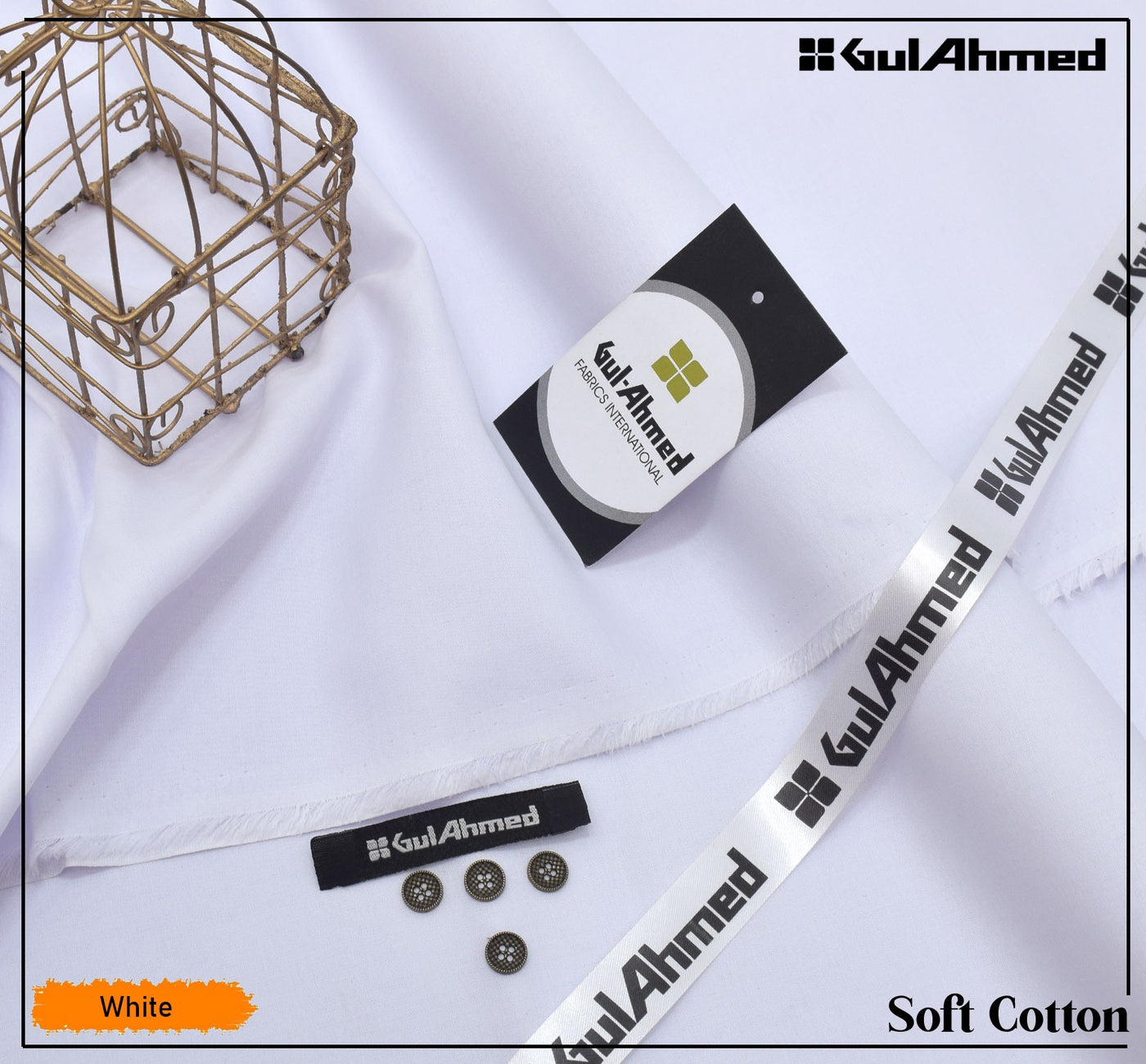 Gul Ahmed Soft Cotton 100% PURE