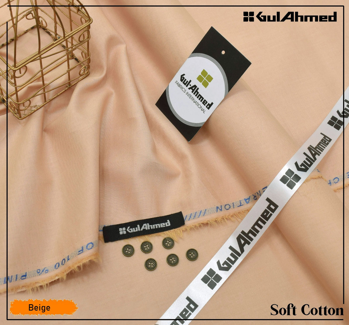 Gul Ahmed Soft Cotton 100% PURE