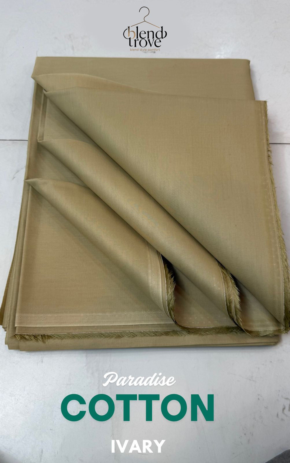 Blend Trove Soft Cotton 100% PURE (Ivary Color)