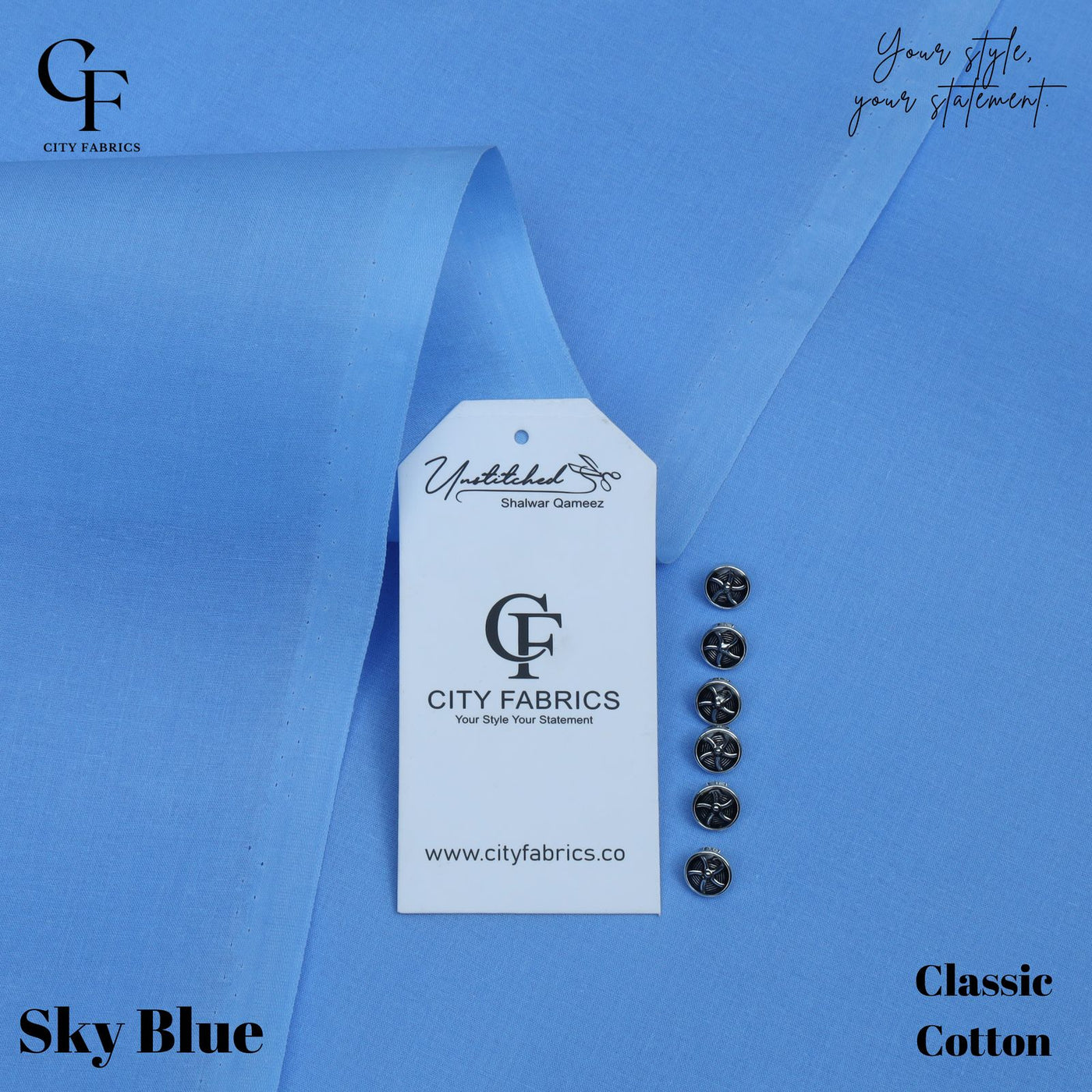Hard Cotton 100% PURE (Sky Color)