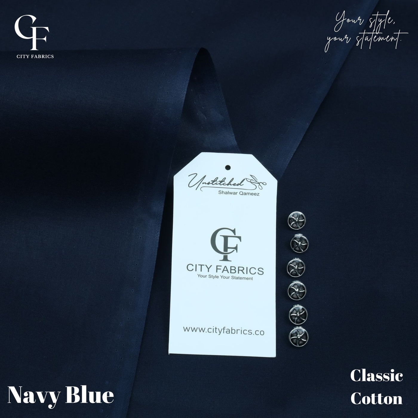 Hard Cotton 100% PURE (Navy Color)