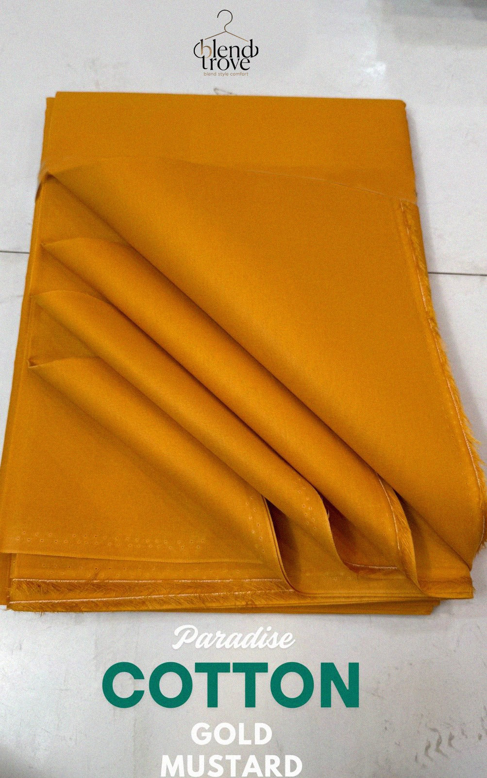 Blend Trove Soft Cotton 100% PURE (Gold Mustard)