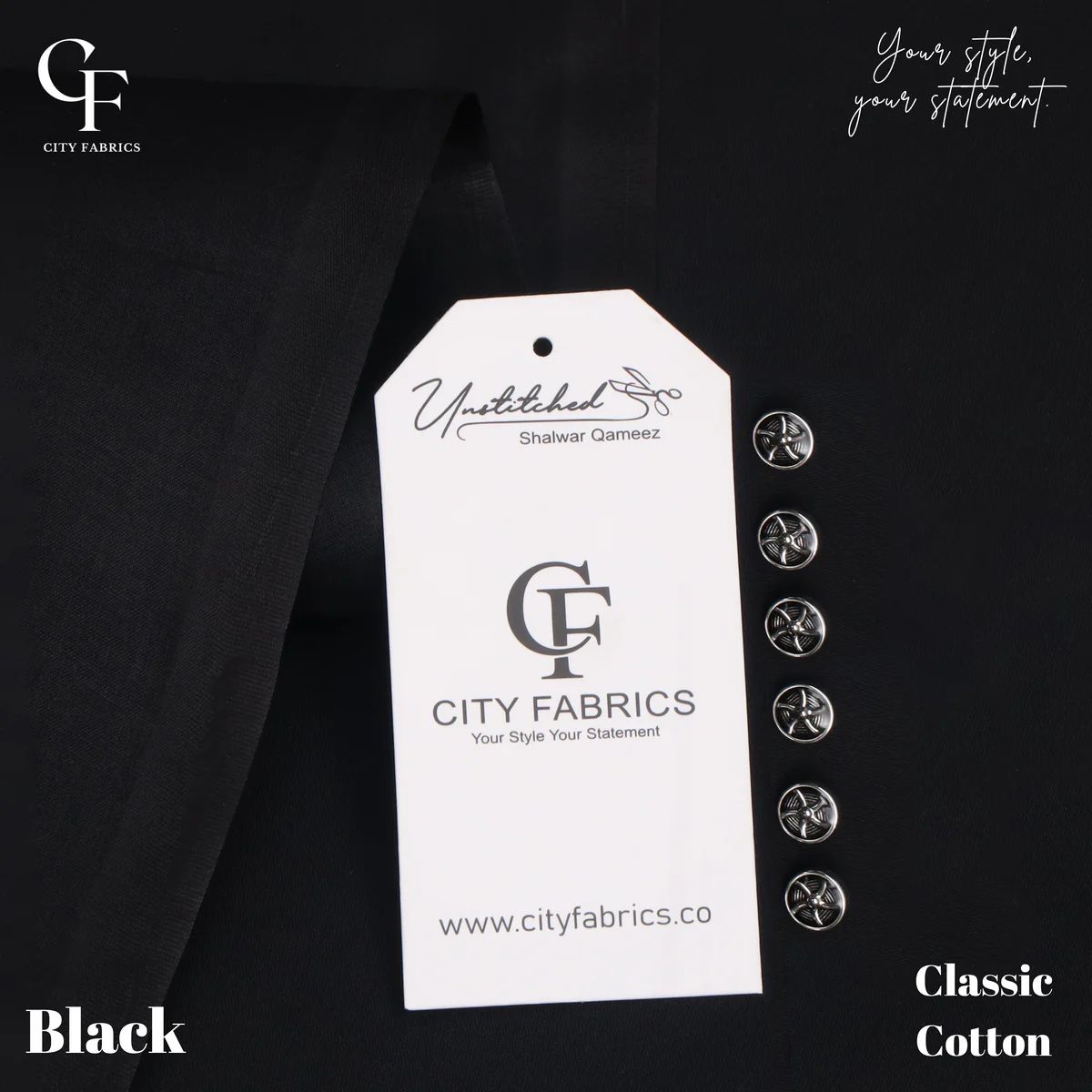 Hard Cotton 100% PURE (Black Color)